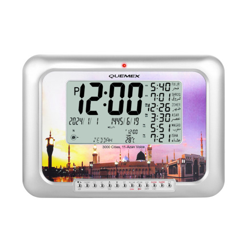 Quemex Auto Islamic Azan Clock QAC-3025A Full Automatic Quemex Auto Islamic Azan Clock QAC-3025A Full Automatic